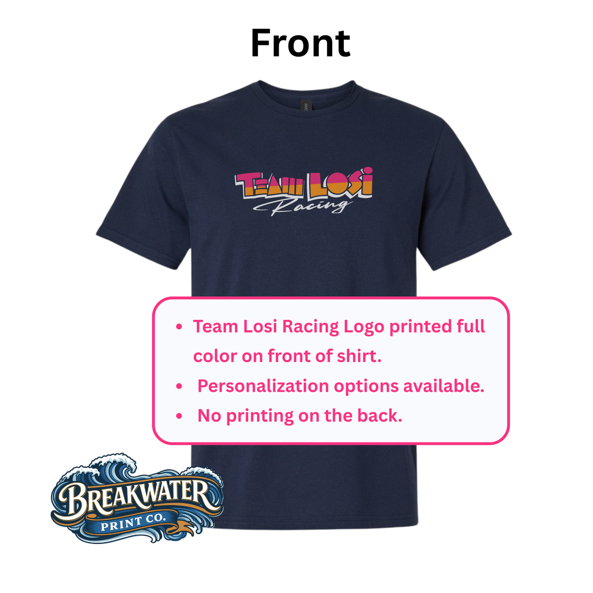 Team Losi Racing Vintage Logo Tee with Personalization