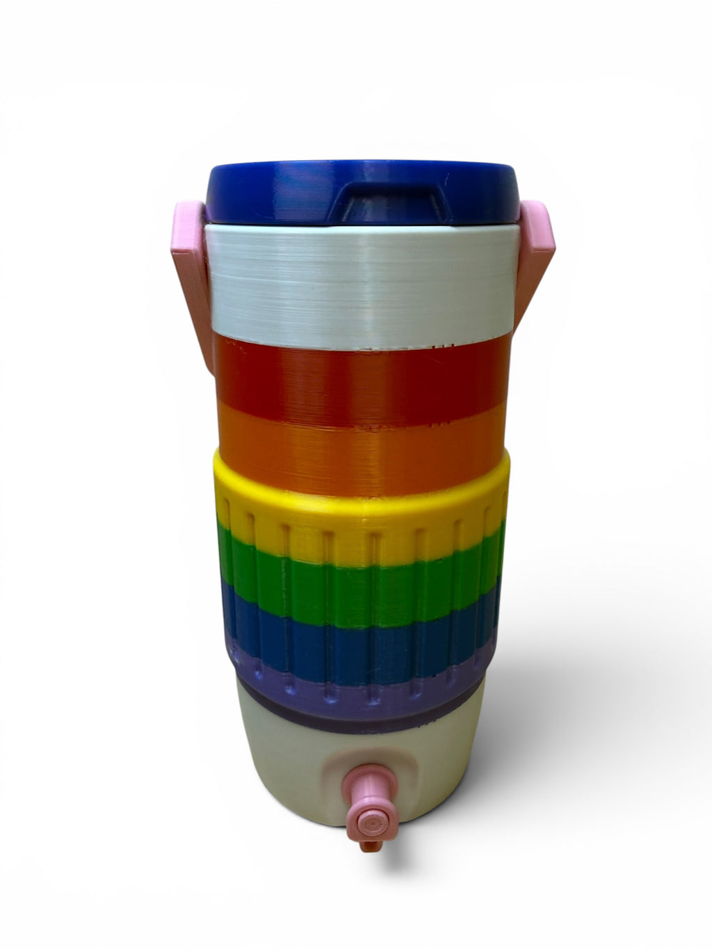 3D Printed Can Koozie in PRIDE Flag Colors